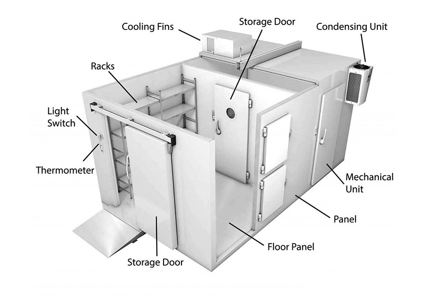 ARTECO Walk-in Cold Room Modular Freezer for Sea Food, Frozen Fish 3